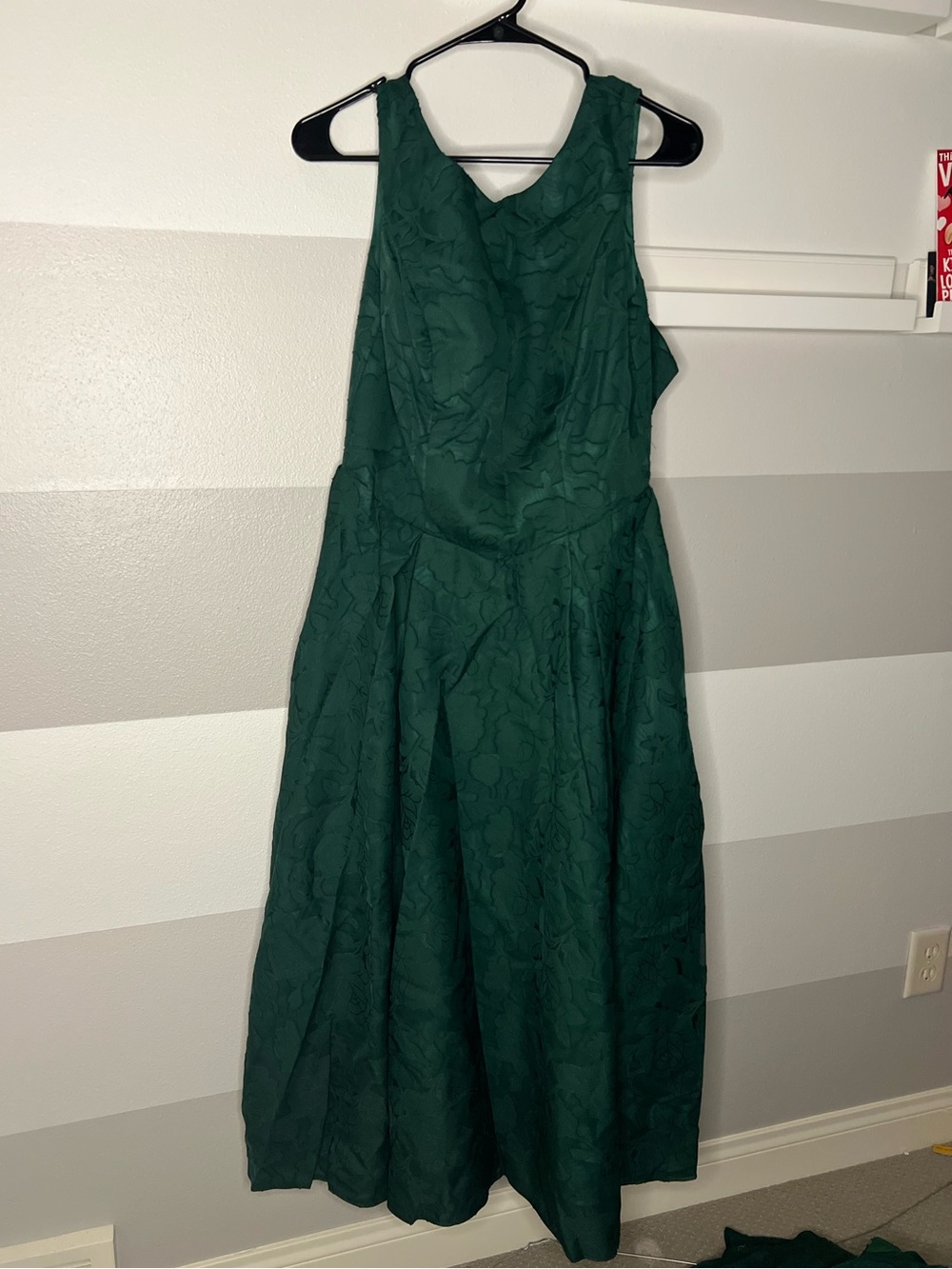 Green Floral Bridesmaid Dress
